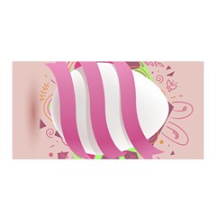 Easter Egg Colorful Spring Color Satin Wrap by Simbadda