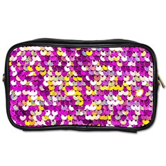 Funky Sequins Toiletries Bag (two Sides) by essentialimage
