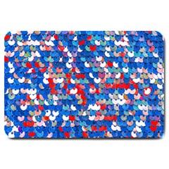 Funky Sequins Large Doormat  by essentialimage