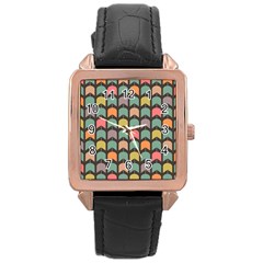 Zappwaits Rose Gold Leather Watch  by zappwaits