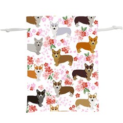 Corgis Corgi Pattern  Lightweight Drawstring Pouch (xl) by Sudhe