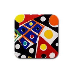 Pattern And Decoration Revisited At The East Side Galleries Rubber Square Coaster (4 Pack) 