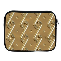 Gold Background 3d Apple Ipad 2/3/4 Zipper Cases by Mariart