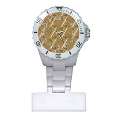 Gold Background 3d Plastic Nurses Watch by Mariart