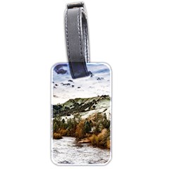 River Hills Evening California Luggage Tag (two Sides) by Simbadda