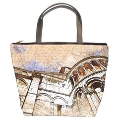 Building Architecture Columns Bucket Bag by Simbadda