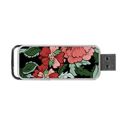 Beautiful Floral Vector Seamless Pattern Portable Usb Flash (one Side) by Vaneshart