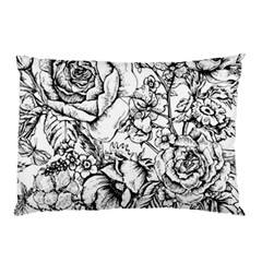 Vintage Floral Vector Seamless Pattern With Roses Pillow Case (two Sides)