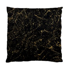 Black Marbled Surface Standard Cushion Case (one Side) by Vaneshart