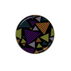 Abstract Pattern Design Various Striped Triangles Decoration Hat Clip Ball Marker (10 Pack) by Vaneshart