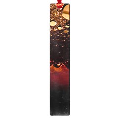 Water Drops Bubbles Macro Close Up Brown Large Book Marks by Vaneshart
