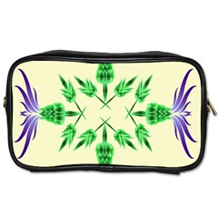 Thistle Flower Purple Thorny Flora Toiletries Bag (two Sides) by Bajindul