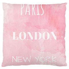 Paris Large Flano Cushion Case (two Sides)