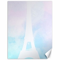 Pastel Eiffel s Tower, Paris Canvas 18  X 24  by Lullaby