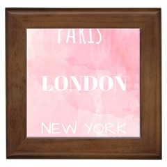 Paris Framed Tile by Lullaby