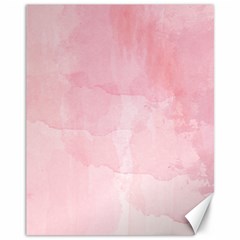 Pink Blurry Pastel Watercolour Ombre Canvas 11  X 14  by Lullaby