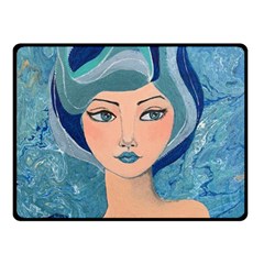 Blue Girl Double Sided Fleece Blanket (small) 