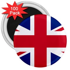 Uk Flag 3  Magnets (100 Pack) by FlagGallery