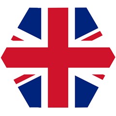 Uk Flag Wooden Puzzle Hexagon by FlagGallery