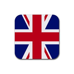 Uk Flag Union Jack Rubber Coaster (square)  by FlagGallery