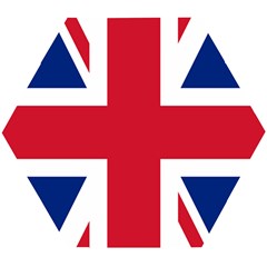 Uk Flag Union Jack Wooden Puzzle Hexagon by FlagGallery