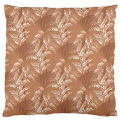 Scrapbook Leaves Decorative Large Flano Cushion Case (two Sides) by Simbadda