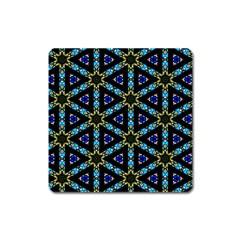 Stained Glass Pattern Church Window Square Magnet by Simbadda