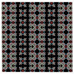 Pattern Black Background Texture Art Wooden Puzzle Square by Simbadda