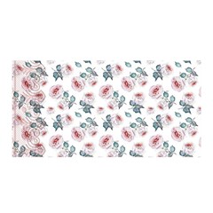 Watercolor Roses Lace Background Satin Wrap