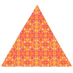  Pattern Abstract Orange Wooden Puzzle Triangle by Simbadda
