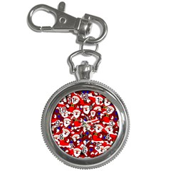 Nicholas Santa Christmas Pattern Key Chain Watches by Simbadda