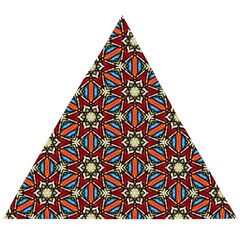 Pattern Stained Glass Church Wooden Puzzle Triangle by Simbadda