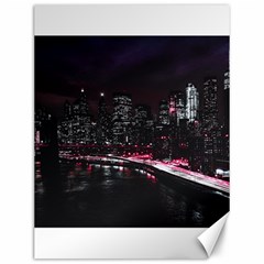 New York City Night Canvas 12  X 16  by Vaneshart