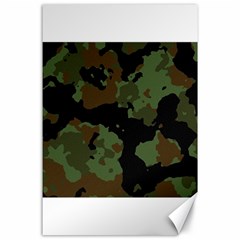 Beautiful Army Camo Pattern Canvas 24  X 36 