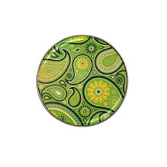 Texture Leaf Pattern Line Green Color Colorful Yellow Circle Ornament Font Art Illustration Design  Hat Clip Ball Marker (10 Pack) by Vaneshart