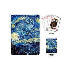 Starry Night Playing Cards Single Design (mini) by Vaneshart