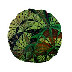 Design Background Concept Fractal Standard 15  Premium Round Cushions by Wegoenart