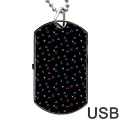 Background Abstract Texture Color Dog Tag Usb Flash (one Side)