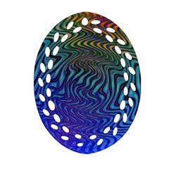 Abstract Circles Lines Colorful Ornament (oval Filigree) by Vaneshart