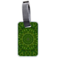 Fauna Nature Ornate Leaf Luggage Tag (two Sides) by pepitasart