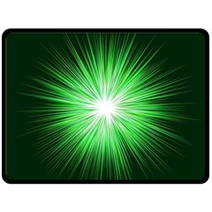 Green Blast Background Double Sided Fleece Blanket (large)  by Mariart
