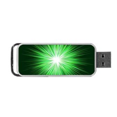 Green Blast Background Portable Usb Flash (two Sides) by Mariart