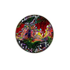Seamless Abstract Background Red Hat Clip Ball Marker by Vaneshart