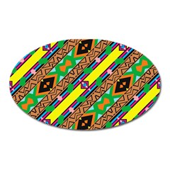 Diagonal Stripes                                            Magnet (oval) by LalyLauraFLM