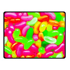 Vibrant Jelly Bean Candy Fleece Blanket (small)