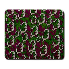 Green Fauna And Leaves In So Decorative Style Large Mousepads by pepitasart