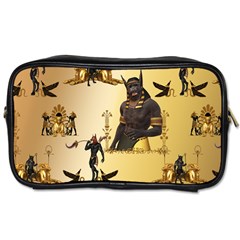 Anubis The Egyptian God Pattern Toiletries Bag (one Side) by FantasyWorld7