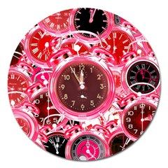 Clock Face 4 Magnet 5  (round) by impacteesstreetwearten