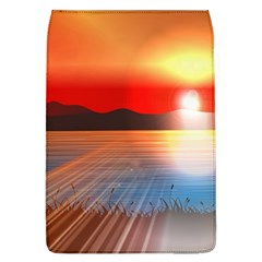 Sunset Water River Sea Sunrays Removable Flap Cover (l) by Mariart