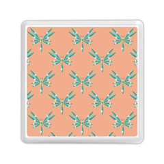 Turquoise Dragonfly Insect Paper Memory Card Reader (square) by Alisyart